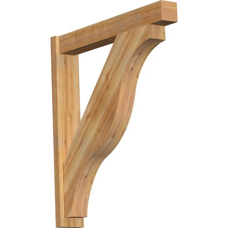 Ekena Millwork Funston Block Rough Sawn Outlooker, Western Red Cedar, 6"W x 38"D x 42"H OUT06X38X42FST05RWR